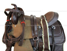 CORDURA WESTERN SADDLE PLEASURE HORSE TRAIL BROWN LIGHT WEIGHT TACK 15 16 17 18 picture