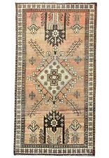 4X7 Antique Muted Tribal Handmade Vintage Oriental Rug Farmhouse Carpet 3'9X6'8 picture