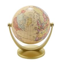 Antique Rotating World Globe Earth Antique Home Office Desktop Geography Study picture