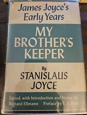 1958 Stanislaus Joyce. James Joyce’s Early Years My Brother’s Keeper 1st Ed HC picture