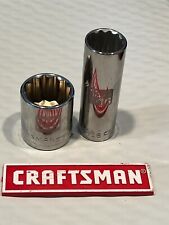 Craftsman Easy Read Socket 1/2  Drive Shallow or Deep Metric/SAE 12pt. picture