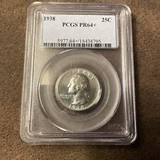 1938 Washington Quarter Certified PCGS PR64+ Outstanding Silver Proof picture