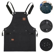 WHITEDUCK Heavy Duty Waxed Thick Canvas Apron 24oz Multi-Functional Work Apron picture