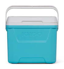 28 QT. Laguna Hard-Sided Ice Chest Cooler, Aqua Blue and White picture