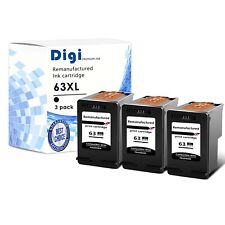 3PK Black Generic Ink Cartridge 63XL FOR HP Envy 4520 4526 Officejet 3830 4650 picture