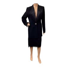 Vintage Eva Polini Couture Women's Black Skirt Suit, 10 picture