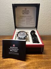 Wenger Swiss Mens Military Roadster Watch And Flashlight $295.00 Retail picture