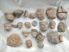 Pre Columbian Stone And Clay Effigy Heads Ancient  21 Prices Art Beatiful picture