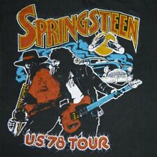 Vintage BRUCE SPRINGSTEEN 1978 Tour Black All Size T-Shirt Gift Fans Music picture