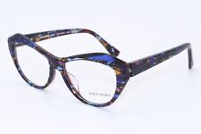 NEW ALAIN MIKLI A 03137 002 BLUE BROWN MARBLE AUTHENTIC FRAMES EYEGLASSES 52-15 picture
