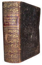 1852, RICHMOND VA IMPRINT, MITCHELL, ALLGEMEINE UEBERSICHT DER WELT, LEATHER picture