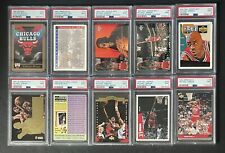 Michael Jordan Chicago Bulls 10x Card PSA (9) Mint Lot picture