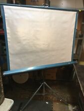Vintage RADIANT Lenticular Vertical Silver 3ft x 4ft Portable Movie Screen 1950s picture