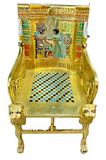 Handmade, Antique Carving Wood Chair, King TUT ANKH AMON, Pharaonic Wood Chair picture