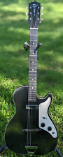 1964 Harmony Alden H45 Stratotone Black Tuxedo Semi Hollow Electric Guitar picture