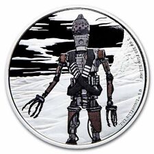 2021 Niue .999 Silver Coin Star Wars IG-11 1 Oz $2 (w/Box & COA) 2000 MINTED picture