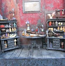 Miniature witch accessories Haunted dollhouse Handmade Halloween miniatures Mini picture