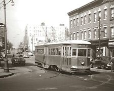 1947 BROOKLYN TROLLEY Nostrand Ave Photo  (227-L) picture