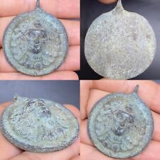 Genuine Museum Quality Ancient Greek Bronze Pendant With Face picture