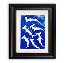 Yves Klein Original Hand Signed Linocut From Original Block With COA picture