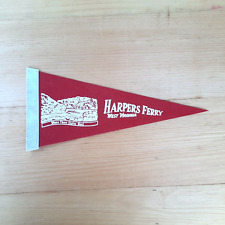 Vintage Harpers Ferry WVa Felt Pennant Flag State Travel Souvenir Collectible picture
