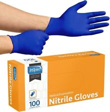 Inspire Cobalt Blue Exam Grade Nitrile Gloves Chemical Resistant Gloves | 4.5 picture