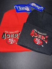 San Francisco 49ers NFL Vintage Beanie Black / Red -  picture