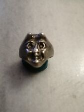 Rare Antique Silver 835  Devil Face  ,Occult Ring US-8 picture