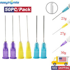 50PCS Dental Endo Irrigation Needle Syringe Tips End-Closed Side Hole 23/27/30G picture