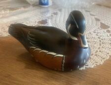 Big Sky Carvers Mallard Wooden Duck Decoy Signed W. J. Smith Manhattan Montana picture