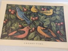 Currier & Ives Cherry Time Vintage 1960s Reprint 16
