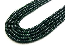 Natural Nephrite Jade Smooth Polished Rondelle 2mm x 4mm Gemstone Beads RD34 picture