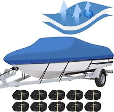 Trailerable Heavy Duty Boat Cover Waterproof Marine Grade V-Hull with Strap picture
