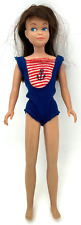 VTG 1963 SKIPPER Doll Bendable Knee Brunette Brown Hair USA Mattel Barbie picture