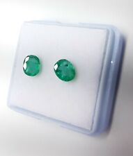 100% Natural Zambian Emerald Beautiful Pair in Oval Shape ,Beautiful Gemstone  picture