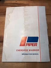 1973 Piper PA-28-151 Cherokee Warrior, Information Manual, POH picture