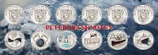 Panama KMS. 2016 UNC 6 Coins 1/4 Balboas Colored 6851# Minted Fresh picture