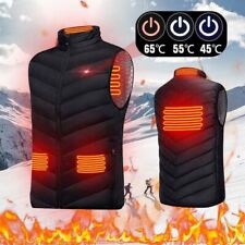 USB Electric Heated Jacket Vest 4 Zone Warm Up Heating Pad Cloth Body Warmer 18z picture