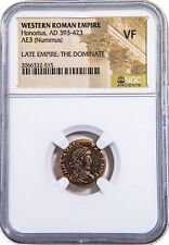 NGC ( VF ) Roman AE3 of Honorius ( AD393- 423) NGC Ancients Certified VERY FINE picture