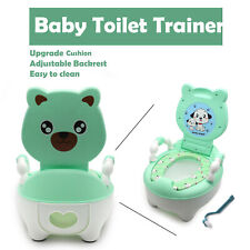 Bear Grean Kids Baby Potty Training Seat Toddler Portable Lovely Toilet Seat Sto picture