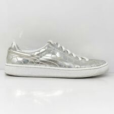 Puma Womens Basket Classic 362023 02 Silver Casual Shoes Sneakers Size 9 picture