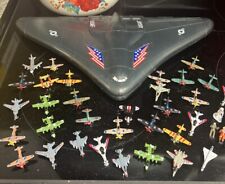 Micro Machines Vtg 1989 Imperial USAF Flying Wing Carrying Case 32 Metal picture