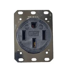 HBL9450A Hubbell Kellems Receptacle 3Pole 4-Wire Ground 50A 125/250V Flush Black picture