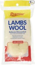 Premier Lambs Wool Padding 100% Genuine Helps Relieve Foot Pain 3/8 Oz Pack of 6 picture