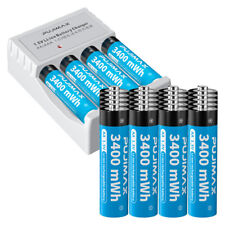 1.5V AA AAA Rechargeable Li-ion Batteries with Fast Lithium Battery Charger LOT picture