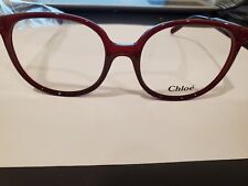 100% Authentic Eyeglasses Chloe Ce 2696 603 Bordeaux 54/18/135 ITALY NEW PERFECT picture
