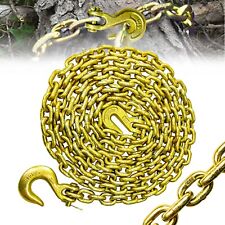 G80 Log Chain 5/16'' X 14 Ft | Tow Chain with Grab and Slip Hooks picture