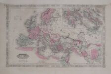 Original 1864 Map JOHNSON'S ROMAN EMPIRE Imperium Romanorum Latissime Patens picture