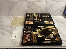 SOLINGEN 72 PIECE STAINLESS STEEL 18/10 /23-24K GOLD PLATED CUTLERY picture
