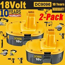 2 PACK 18V For Dewalt 18 VOLT DC9096 DC9098 Ni-MH Battery DC9099 NEW Replacement picture